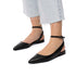 Ballerine slingback nere con cinturino alla caviglia Lora Ferres, Donna, SKU w015000168, Immagine 0